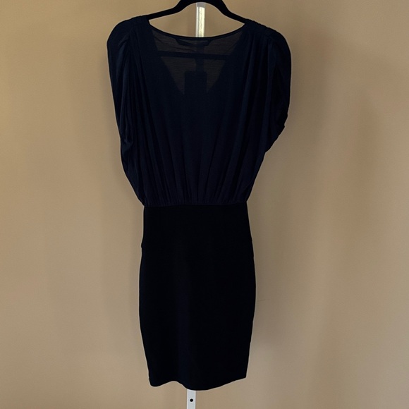Zara One Shoulder Black Dress - Picture 4 of 7